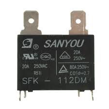 RELE DA PLACA SANYOU AR CONDICIONADO SPLIT, SFK-112DM RELE SANYOU 12V / 20A