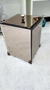 Lixeira espelho bronze