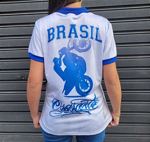 BABY LOOK POLO BRANCA - SELEÇÃO BRASILEIRA