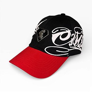 LETREIRO - PRETO/ABA VERMELHA