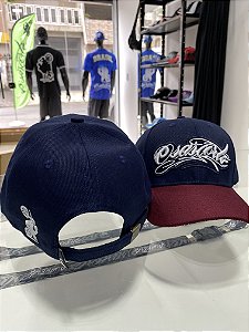 Boné Osascorte Bordado - Strapback - Azul Marinho/Vinho