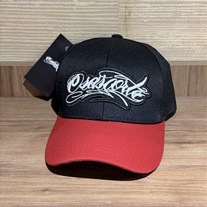 Boné Osascorte Bordado - Strapback - Preto/Vermelho