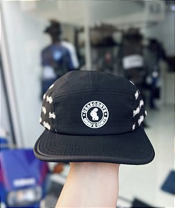 BONÉ FIVE PANEL LOGO PRETO - ABA RETA - Loja Osascorte - Grau & Corte