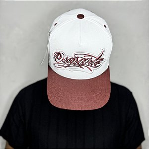 Boné Osascorte Bordado - Strapback - Branco e Vinho