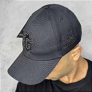 BONÉ GRAU E CORTE 244 - ALL BLACK *fecho de plástico*