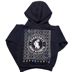MOLETOM INFANTIL - AZUL MARINHO ESCRITA BÁSICA