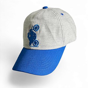 Boné XT660 - CINZA MESCLA/AZUL ROYAL