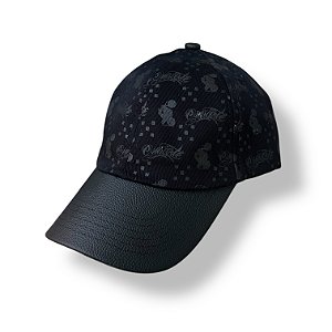 BONÉ OSASCORTE - ABA DE COURO - PRETO