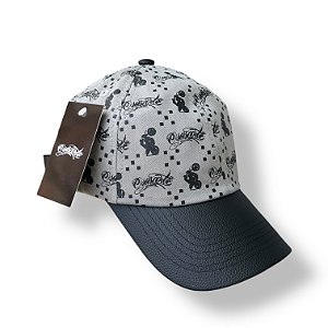 BONÉ OSASCORTE - ABA DE COURO - CINZA