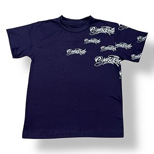 CAMISETA INFANTIL - ESCRITA OSASCORTE LATERAL - AZUL MARINHO