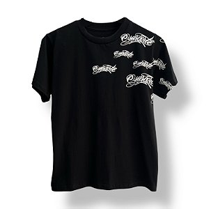 CAMISETA INFANTIL - ESCRITA OSASCORTE LATERAL - PRETA