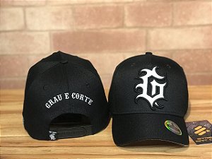 Osascorte Grau & Corte - Aba Curva Preto e Branco