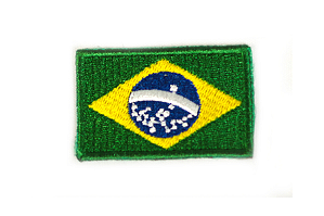 Bandeira Do Brasil Bordada Para Faixa Avt