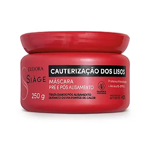 EUDORA SIAGE MASCARA CAPILAR CAUTERIZAÇÃO DOS LISOS 250g