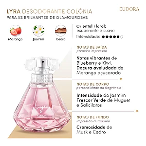 Lyra Desodorante Colônia 75ml - Eudora