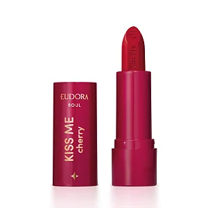 EUDORA KISS ME BATOM MATE CHERRY VERMELHO VICIANTE 3,7G