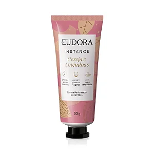EUDORA INSTANCE CREME HIDRATANTE PARA AS MÃOS CEREJA E AMENDOAS 30g