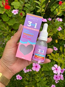 Sérum Facial com Ácido Hialurônico + Vitamina C e Rosa Mosqueta 30ml