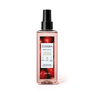 EUDORA INSTANCE SPRAY PERFUME DESODORANTE COLÔNIA MORANGO IRRESISTIVEL 200ML