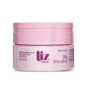 BOTICÁRIO LIZ FLORA CREME DESODORANTE HIDRATANTE CORPORAL 250g