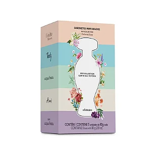 BOTICÁRIO KIT DE SABONETES PERFUMADOS BOTI COLLECTION 5X80G