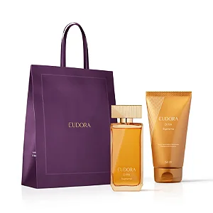 Kit Eudora Diva Suprema Loção Iluminadora Hidratante Corporal + Desodorante Colônia