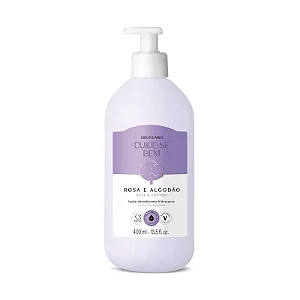 Loção Hidratante Desodorante Corporal Cuide-se Bem Rosa e Algodão 400ml - O Boticário