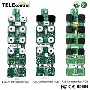 Placas dos controles remotos todos os modelos F26-A1/ F26-A2/ F26-A3.