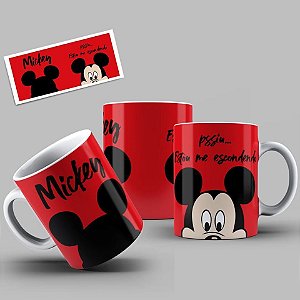 Caneca Personalizada: Mickey e sua turma