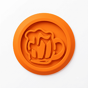 Bolacha Porta copo de Silicone