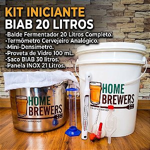KIT EQUIPAMENTOS INICIANTE 20 LITROS BIAB