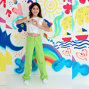 Calça Infantil Jeans Menina Julieta