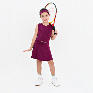 Conjunto Infantil Fitness Short Saia com Top Ingrid