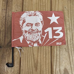 Bandeirinha de Carro Lula Vermelha