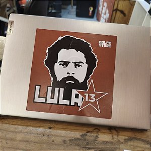 Adesivo Quadrado Lula Metalúrgico - 20cm x 20cm