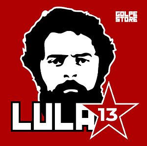 Adesivo Quadrado Lula Metalúrgico - 20cm x 20cm