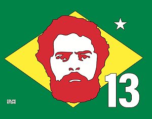 Bandeirinha Lula Metalúrgico - SEM HASTE