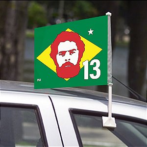Bandeirinha de Carro Lula Brasil