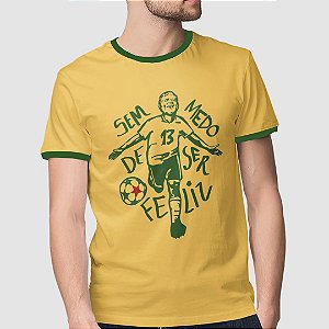 Camiseta Copa Time Lula Brasil Amarela