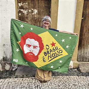 Bandeira Lula O Brasil é Nosso 1.5m x 1.00m
