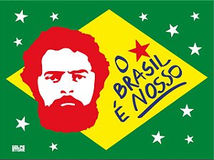 Bandeira Lula O País é Nosso 1.5m x 1.00m