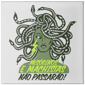 Camiseta Feminista Medusa Machistas Não Passarão
