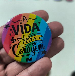 Botton Coragem LGBTQIa+