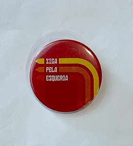 Botton Siga Pela Esquerda - vermelho