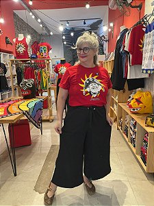 Calça Lisa Básica Pantacourt