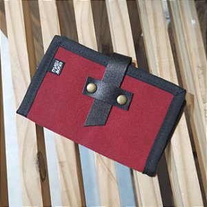 Carteira Porta Cartão Magu Bordô