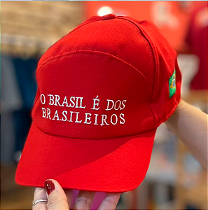 Boné Brasil dos Brasileiros - Vermelho