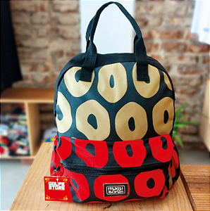 Mochila Lona Estampada Ray Vianna Magu Bordô