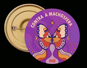 Botton Borboleta Contra a Machosfera