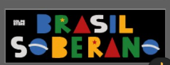 Adesivo Horizontal Brasil Soberano - 30cm x 10cm